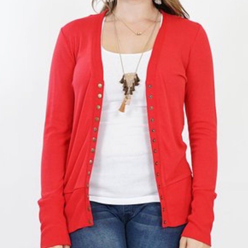 Plus Size Snap Button Front Cardigan - image 5